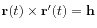 $ \mathbf{r}(t)\times\mathbf{r}'(t) = \mathbf{h}$
