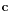 $ \mathbf{c}$