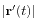 $ \vert\mathbf{r}'(t)\vert$