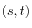 $ (s,t)$