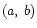$ (a,\: b)$