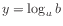 $ y = \log_a b$