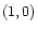 $ (1,0)$