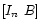 $ [I_n \hspace{0.05in} B]$