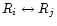 $ R_i \leftrightarrow R_j$