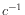 $ c^{-1}$