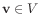 $ \mathbf{v} \in V$