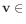 $ \mathbf{v} \in$