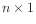 $ n\times 1$
