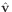 $ \hat{\mathbf{v}}$