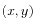 $ (x,y)$