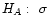 $ H_A:\hspace{0.05in}\sigma$