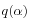 $ q(\alpha)$