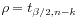 $ \rho = t_{\beta/2,n - k}$