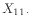 $ X_{11 \cdot}$