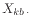 $ X_{kb \cdot}$